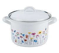 RIESS 0123-070 Marmite avec couvercle Diamètre 18 cm Capacité 2,5 l Country Décor spécial Flora induction