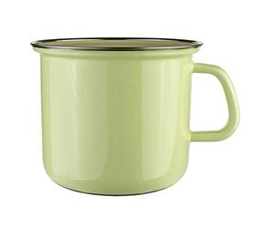Riess, 0271-006 Classic Bunt/Pastel Casserole avec rebord chromé Jaune Ø 16 cm Hauteur 14,2 cm Capacité 2 l Émail induction