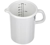 Riess, 0338-033 Doseur de cuisine 1 L Blanc classique Diamètre 10 cm Hauteur 14,8 cm Capacité 1 litre Émail Blanc induction