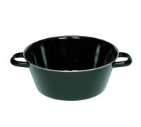 Riess Poêle à saigner mi-profondeur 24 cm émail noir