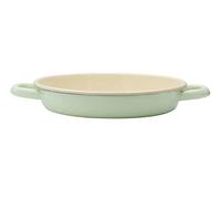 Riess, 0409-006 Poêle à œufs et à servir classique en émail Vert 22 cm de diamètre, 4,3 cm de haut