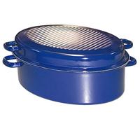 Riess 0442-012 Classic-special articles Goose-roaster ovale avec couvercle, Diameter-46.6 cm Cobalt Blue
