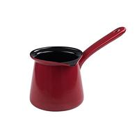 Riess, 0445-020 Cafetière classique en émail Rouge/noir Diamètre 11 cm Capacité 0,75 l Hauteur 10,5 cm