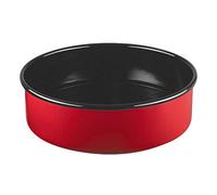 Riess, 0494-020 Moule à gâteau classique en émail Rouge/noir Diamètre 26 cm Hauteur 8 cm