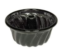 Riess, 0495-022 Moule à kouglof Classique 22, diamètre : 22 cm, Hauteur : 10,3 cm, capacité : 2,00 l, émail, Noir, Moule à gâteau