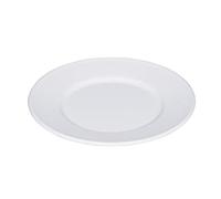 Riess, 0503-033 Assiette plate 26 Blanc classique Diamètre 26 cm Hauteur 1,8 cm Émail blanc Compatible induction