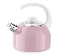 Riess, 0543-117, Bouilloire à flûte Plus, CLASSIC- PASTELL ROSA, contenu 2 litres, 3 fois émaillé, émail, rose, induction