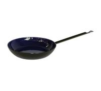 Riess, 0564-025, Poêle à frire en émail classique Noir/bleu, hauteur 4,3 cm, diamètre 24 cm, induction