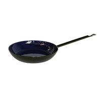 Riess, 0564-025, Poêle à frire en émail classique Noir/bleu, hauteur 4,3 cm, diamètre 24 cm, induction
