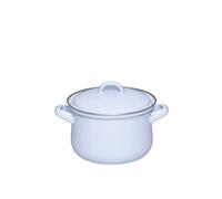 Riess, 0606-127 Marmite avec couvercle 16 cm 1,5 l Émail Classic Edition NATURE BLUE LIGHT 1,054 kg 1,5 l 23 x 17,7 x 11,3 cm