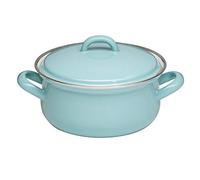 Riess, 0611-109, Casserole avec couvercle 16, Classic - Édition spéciale Nature Green Light, diamètre 16 cm, contenance 1,0 litre, hauteur 12,8 cm, gris clair