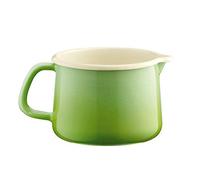 Riess, 0672-036, Marmite 12, NOUVELLE- SMARAGD, diamètre 12 cm, hauteur 10,7 cm, contenance 1 litre, émail, vert, induction