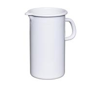 Riess, 0836-033 - Pichet en émail - Diamètre : 10 cm - Capacité : 1,5 l - Poids : 0,53 kg - Couleur : blanc - Série Classic White