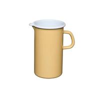 Riess, 0836-124 - Pichet en émail - Diamètre : 10 cm - Capacité : 1,5 l - Poids : 0,53 kg - Couleur : Sunshine - L : 16,3 x 11,3 x 19 cm - Pot à bec - Pot à lait - Vase à fleurs