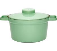 Riess Aromapot Casserole en émail avec couvercle 24 cm vert