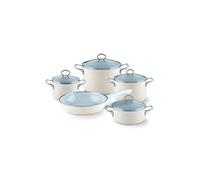 RIESS Batterie de cuisine 5 pièces NOUVELLE Crème beige