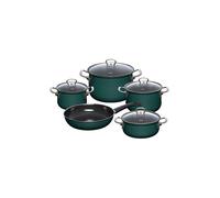 RIESS Batterie de cuisine 5 pièces. TEAL bleu-vert pétrole