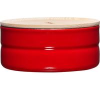 Riess Boîte à provisions avec couvercle Ø13cm 615ml émail Fresh Tomato