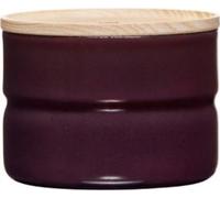 Riess Boîte à provisions avec couvercle en frêne Ø8cm 0,19L aubergine émail