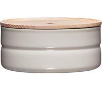 Riess Boîte à provisions émaillée avec couvercle Ø13cm 615ml light grey