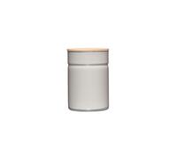 RIESS Boîte de conservation - Boîte de rangement en émail avec couvercle en bois de frêne Truehomewear 12 cm 525ml gris