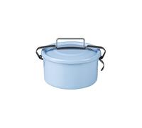 RIESS Boîte de conservation en émail ronde 14cm/1l Bleu pastel bleu clair