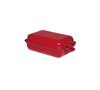 RIESS Bratpfanne mit Deckel Color Rot 32x22cm rouge foncé