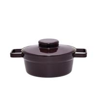 Riess Casserole Aromapod avec couvercle Ø20cm 1,2 litre Dark Aubergine Emaille