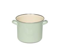 Riess casserole avec bord chromé Ø22cm 6L pastel vert nil émail