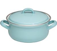 Riess, 0611-109, Casserole avec couvercle 16, Classic - Édition spéciale Nature Green Light, diamètre 16 cm, contenance 1,0 litre, hauteur 12,8 cm, gris clair