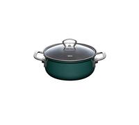 RIESS Casserole avec couvercle en verre TEAL 20cm/2l Blaugruen pétrole