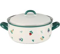 Riess Casserole avec couvercle ventru Ø18cm 1,5 litre Country Gmundner Streublumen