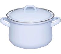 Riess, 0606-127 Marmite avec couvercle 16 cm 1,5 l Émail Classic Edition NATURE BLUE LIGHT 1,054 kg 1,5 l 23 x 17,7 x 11,3 cm