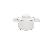 RIESS Casserole en émail avec couvercle Aromapot - Truehomeware 16cm 0,75l blanc