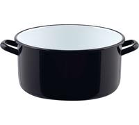 Riess Casserole mi-haute avec rebord Ø24cm 4 litres noir émail Classic Riesen
