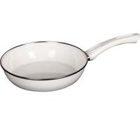 Riess poêle ceraglas, poêle, une poêle émaillée de ø et couleurs au choix, blanc, 24 cm
