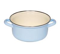 Riess Classic Casserole avec bord chromé Bleu Ø 18 cm