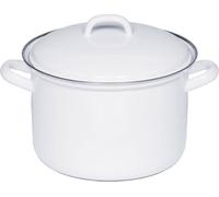 Riess Classic marmite à viande avec couvercle Ø16cm émail blanc