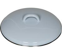Riess Couvercle avec bord chromé Ø18cm bleu pastel émail