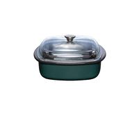RIESS Cuiseur vapeur avec couvercle en verre et insert de cuisson 3 pièces. TEAL bleu-vert pétrole
