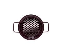 Riess Cuiseur vapeur/insert vapeur/steamer pour Aromapot Ø20 Dark Aubergine Emaille