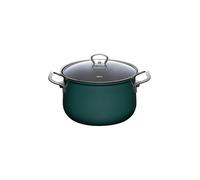 RIESS Faitout avec couvercle en verre TEAL 24cm/6l Bleu-vert pétrole