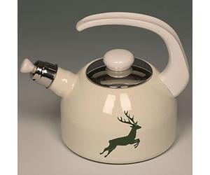 RIESS flûtes-bouilloire à sifflet en cerf vert, ø 18 cm, 2 l