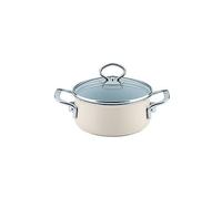 RIESS Kasserolle mit Glasdeckel NOUVELLE 16cm/1l Avorio beige