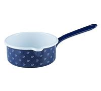 RIESS kELOmat "dirndl'émail-casserole avec bec verseur et poignée - 1 l-dirndlblau 16 cm