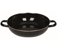 'Riess KELOMAT "Noir Email - Classic émail Sauteuse sans Couvercle Ø 20 cm, Haut