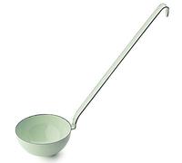 Riess Louche en émail - Série pastel - Outil de cuisine à suspendre - Vert - 9 cm