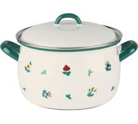 Riess Marmite à viande avec couvercle Ø18cm 2,5Liter Country Gmundner Streublumen