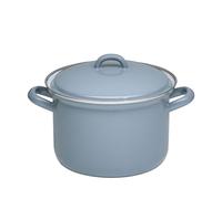 Riess Marmite à viande avec couvercle 20cm,3.5L émail gris
