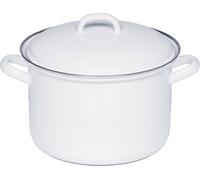 Riess Marmite à viande avec couvercle 22cm blanc 0125-033